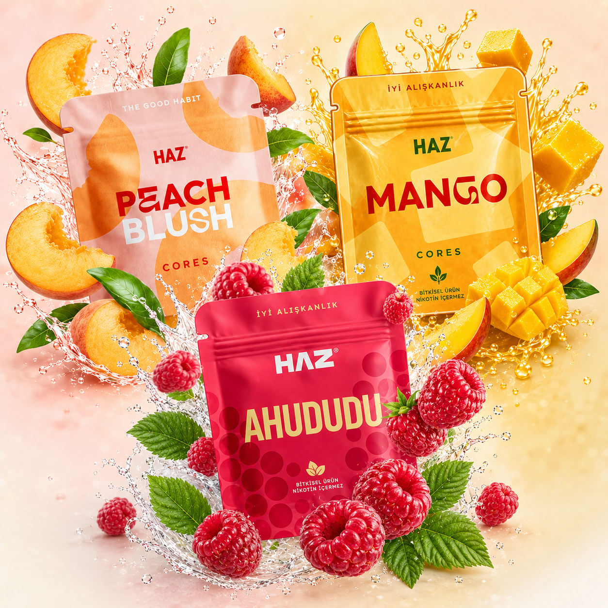 9'lu Set (Şeftali, Mango, Ahududu)